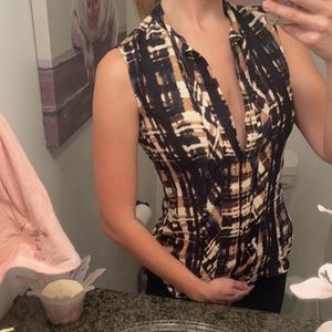 Sleeveless Blouse (Multicolored) - Anne Klein